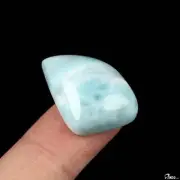Gemstone 1.1" Larimar Polished Stone, Crystal Healing