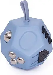 UOOE Fidget Cube,12 Side Fidget Cube,Mini Fidget Toys Relief Stress and Anxiety Depression Anti for Kids and Adults with ADD, ADHD, OCD, Autism(Grey)