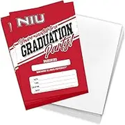 Desert Cactus Northern Illinois University Graduation Party Invitations NIU Huskies 5x7 Grad Invites Cards Celebration 10 Count With Envelopes