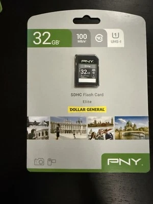 PNY SDHC FLASH CARD 32GB HIGH PERF MEMORY CARD 100MB/S CLASS 10 UHS-1, 5 Total