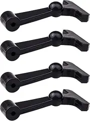 gtpartes 4 Pcs Heavy Duty Cooler Latches Replacement Compatible with YETI Tundra RTIC and Other Related Coolers Lid Latch Parts Accessories Ergonomically Improved Design Black
