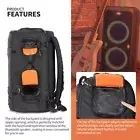 Bluetooth Speaker Storage Bag Zipper Case Travel Backpack for JBL PARTYBOX100