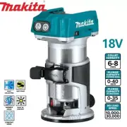 Makita 18V Brushless Laminate Trimmer Router, DRT50Z. AU Stock.