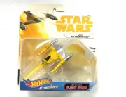 Disney Star Wars Hot Wheels Starships Naboo N-1 Starfighter. New. Card damage.