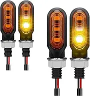 Motorcycle Indicators Turning For Y&amaha YZF R125 XJ6 XMAX 125 MT 07 09 Motorcycle LED Turn Signals Lamp Sequential Flowing Flash Indicator Lights Running(4pcs Yellow)