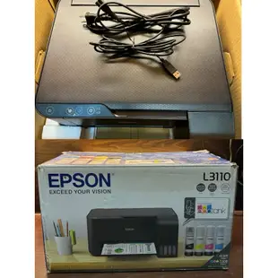 EPSON L3110 多功能印表機 二手EPSON L3110 多功能印表機 列印/影印（有列印瑕疵）請看敘述 只郵寄
