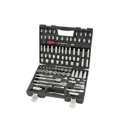 113 Pcs of Chicane 1/4" & 3/8" & 1/2" Drive 6Pt & 12Pt Socket Set