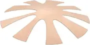 Nail Plate Nail Tools for Nail Art Manicure Templates Nail Shaper Tool Nail Art Trimmer Template Nail Shape Tip Guide Nail Guides for French Manicure Nails Tip Tool Rose Gold Iron