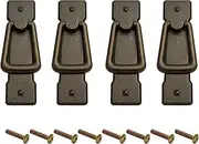Vintage Drop Handles Antique Bronze Door Ring Pull Handles Kitchen Cabinet Cupboard Chest of Drawer Vintage Bronze Drop Ring Pull Handles (4)