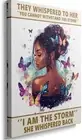 Inspirational Motivational Canvas Wall Art,''I Am The Storm