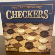 TRADITIONS Checkers BOARD GAME BY CARDINAL 100% COMPLETE New Factory Sealed NIB