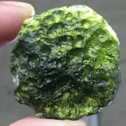 84.55Ct Genuine MOLDAVITE Czech Republic Certificate of Authenticity