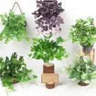 DIY Artificial Plant Leaves 9 Heads Greenery Leaves Photo Props