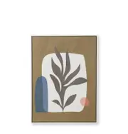 E Style 60x80cm Abstract Leaf Canvas Wall Art Hanging Decorative Painting