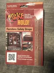 Quake Hold 15" Furniture Straps Oak Color