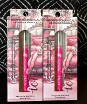 2pk IONI MEDIUM BROWN EYEBROW PRECISE TWIST-UP SMOOTH BROW DEFINE LINER PENCIL