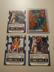 2019-20 Mosaic JAYLEN BROWN Reactive Orange Prizm+Contenders Red Foil+2 Base