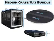 MiraPet Pet Carrier & Crate 26" Med. Collapsible Cat & Dog Crate and Pad