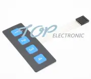 5PCS New 1x4 Key Matrix Membrane Switch Control Panel Slim Keyboard Keypad Large