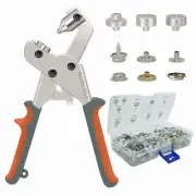Snap Fastener Tool, Canvas Snap Kit, Heavy-Duty Snaps Tool for Boat Covers, C...