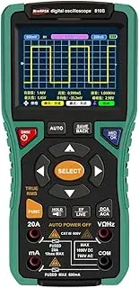 Generic 3.2inch Digital Oscilloscope Multimeter Automatic Oscilloscope 10Mhz 50MSa/s Circuit Repair Tools 9999 Counts Multifunction Tester 2500mAh Battery Electrician Tools
