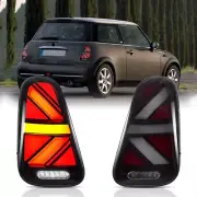 Pair Clear LED Rear Tail Lights w/ Startup For 2001-2006 Mini Cooper R50 R52 R53 (for: Mini)