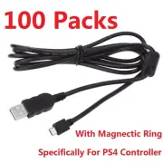 LOT 100 X 6FT/1.8M USB Data Charger Cable for SONY PS4 Playstation 4 Controllers