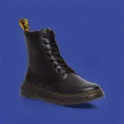 Dr. Martens Crewson Black Leather Lace-up Boots Mens Size 11 US