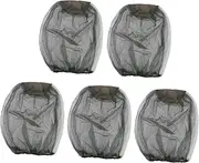 Elastic Fly Net Hat Fine Mesh 5 Pcs Camping Mosquito Net for Outdoor Activities