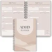 ADHD Daily Planner for Neurodivergent Adults - Productivity Daily Planner & Task Management to Stay Organized and Focused - A5 Lux
