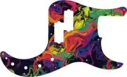 WD Custom Pickguard For Fender American Elite Precision Bass #GP01 Rainbow Pa...