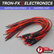 5/10/20Pcs 1.8mm Red Round Diffused Red Lens LED 20CM Pre Wired DC12V