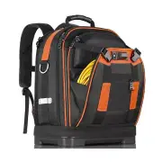 FUZVOL Tool Backpack, Heavy Duty Tool Bag, Hvac Tool Bags, Electrician Backpa...