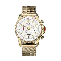 在飛比找Yahoo奇摩購物中心優惠-BENTLEY 賓利 RACING系列 競速美學計時手錶 白
