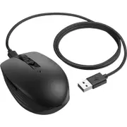 HP 710 Mouse - Bluetooth - Laser - 7 Button(s) - 6 Programmable Button(s) - Black - Wireless - 2.40 GHz - Rechargeable - 3000 dp