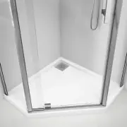 Oceano NEO Corner Shower Base 1000 x 1000mm Rear Outlet Stonelite ECO EC1000NR