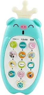 ERINGOGO 1pc Bite Mobile Phone Robot Educational Plaything Green Phone Sensory Stem Simulation Mobile Phone Abs Blue