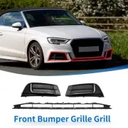 Front Lower Bumper Grille Grill for Audi A3 A3PA 17-20 Sedan With Trim 1 Set