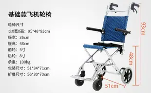 便攜輪椅折疊老人輕便小型代步車超輕鋁合金旅行老年人簡易手推車