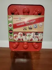 New Nordic Ware Holiday Cake Pops Baking Pan Snowman Made USA Makes 12