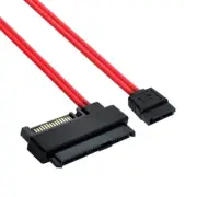 50cm SFF-8482 SAS 29Pin to 7Pin SATA Hard Disk Drive Raid Cable 15Pin SATA Port