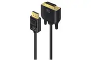 Alogic DP-DVI-02-MM DisplayPort to DVI-D Cable - 2m - Black SmartConnect