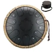 2024 Steel Tongue Drum Glucophone 13Inch 15Notes CTone Music Drum Ethereal Drum