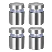 Glass Standoff Mount Stainless Steel Wall Standoff 19mm Dia 25mm Length 4 Pcs
