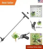 Durable Hand Tool for Effortless Weeding - 5-Claw Weed Puller with Long Handle