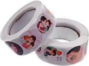 TEHAUX 2 Rolls Happy Mother Day Adhesive Labels Stickers for Present Wrapping DIY Projects and Envelope Sealing Strong Adhesiveness for Candy Bags Boxes and More