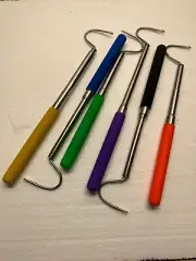 SNAKE HOOK POCKET SIZE (8 TO 24) INCH HEAVY DUTY (6 Pack) BLACK COLOR ONLY