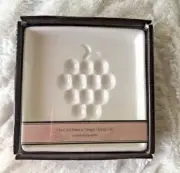 Olive Oil Balsamic Vinegar Dipping Dish Artisano Designs NIB Grape shaped design