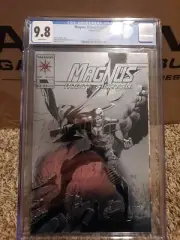 Magnus Robot Fighter 25 Cgc 9.8 Valiant 1993 Silver Foil Embossed Cover Vry COOL
