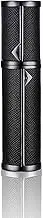 BRARIOS Refillable Portable Mini Perfume Atomizer for Travel, 5ml Luxury Empty Leakproof Pump Perfume Spray bottle Atomizer for Man and Woman (Black(BK))